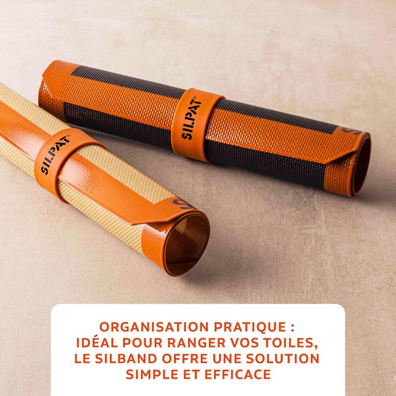 Silpat The Original Sil-band Storage Band, Orange - Image 4
